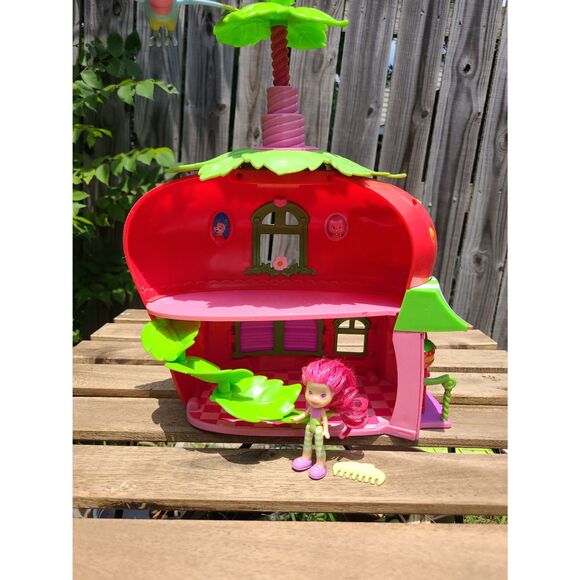 2008 Hasbro Strawberry Shortcake Playset Twirly Bird Berry Cafe Vintage 2000s - Picture 4 of 12